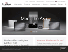 Tablet Screenshot of absolent.com